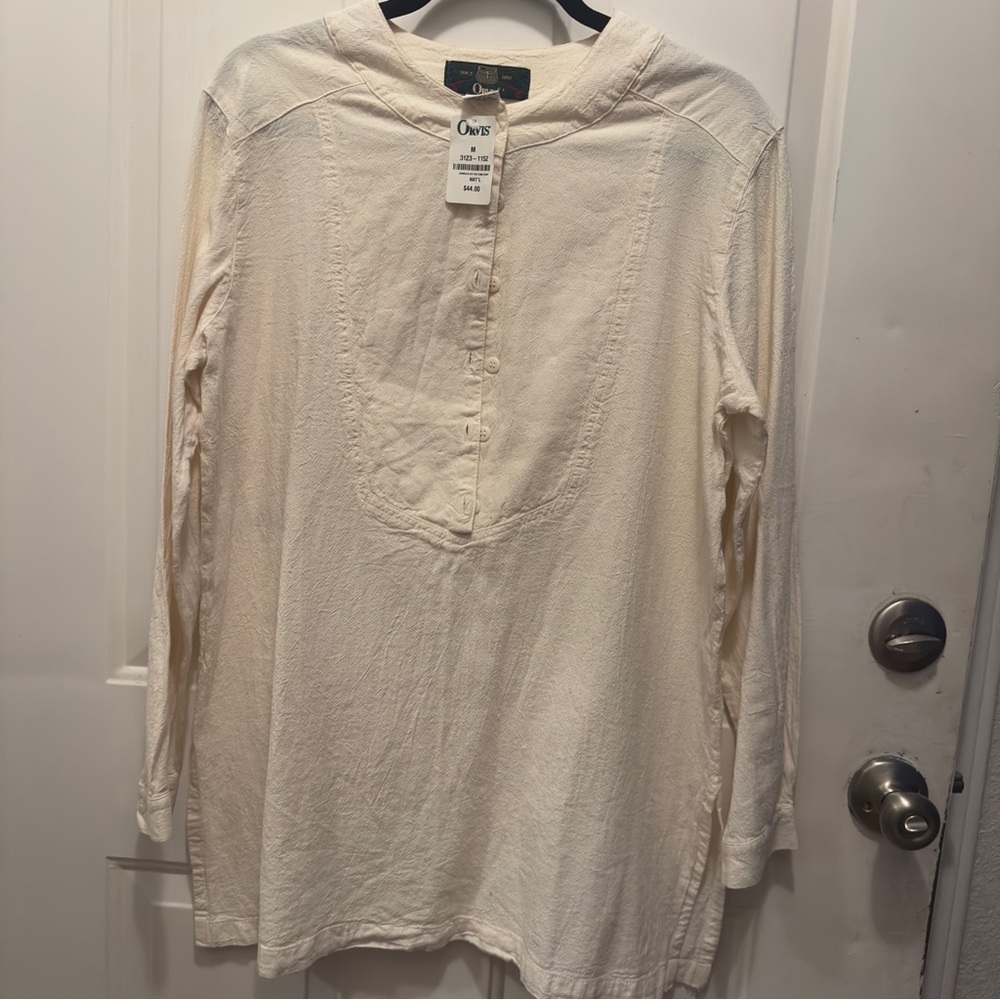 Orvis Women's Ivory Button-Front Tunic